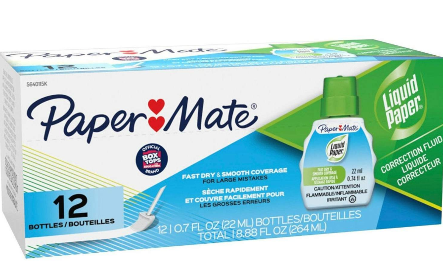 Fast Dry Correction Fluid, 22 ml Bottle, White, 1/Dozen